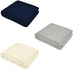 HH8083B Cable Knit rPET Chenille Blanket